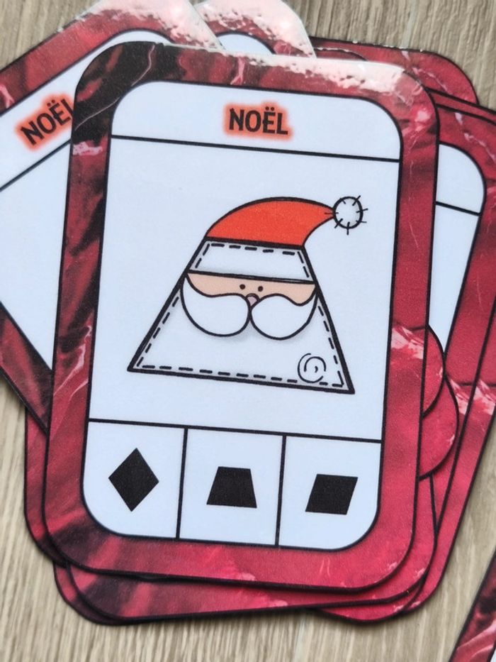 12 cartes à pince, association de formes - photo numéro 3