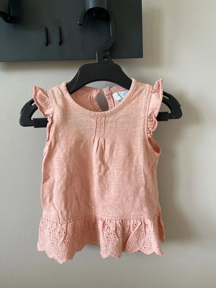 Débardeur neuf Mes petits Cailloux fille taille 3 mois