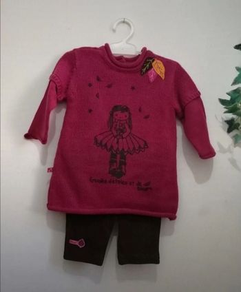 Ensemble bébé fille laine neuf