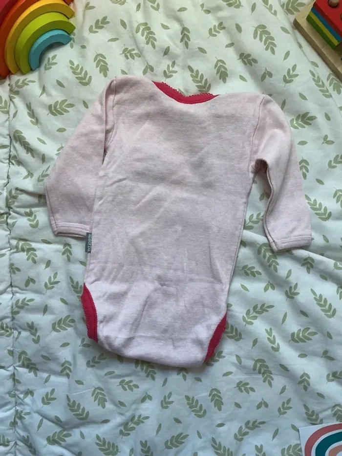 body manches longues rose clair 6 mois absorba - photo numéro 6