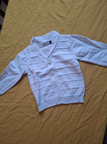 Gilet blanc 18mois 