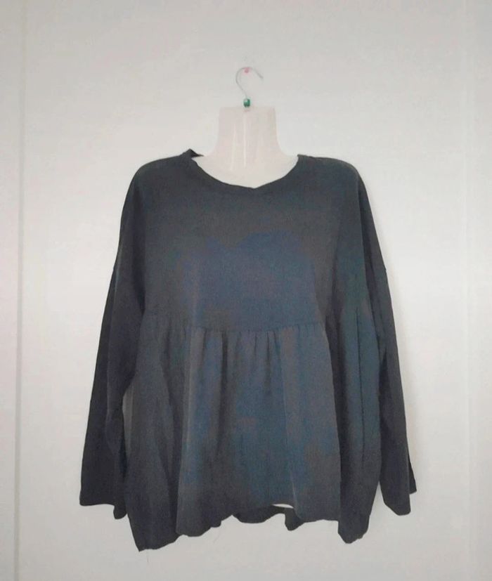 Pull léger ample / oversize à volants femme c