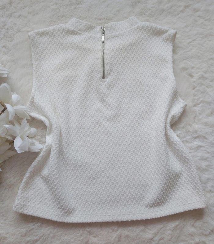 Top blanc Zara - photo numéro 4