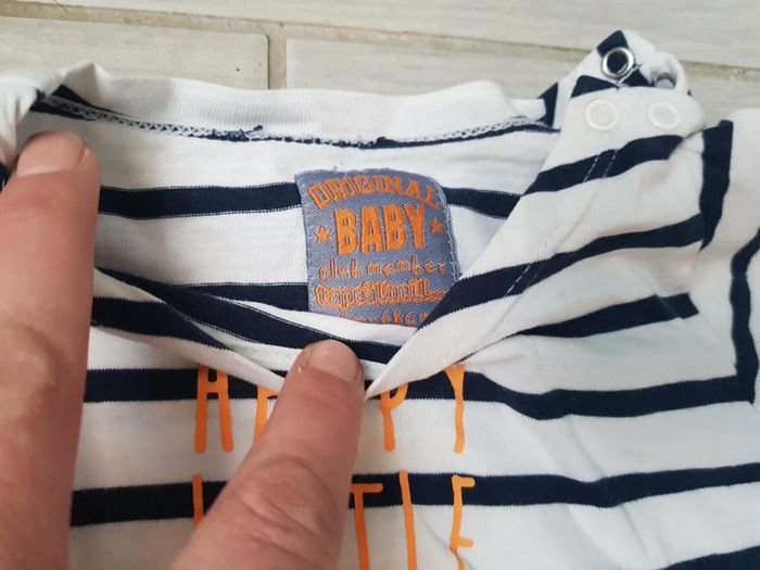 Lot tshirts chaud manches longues mariniere 6mois - photo numéro 4