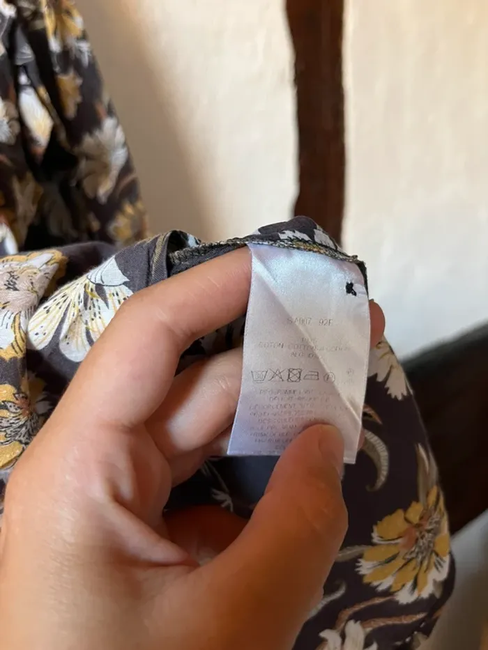 Chemise en coton à fleurs Caroll - taille 44 - Confort et élégance - photo numéro 5
