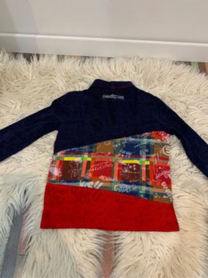 Polo Desigual bleu marine et autres couleurs - photo numéro 5