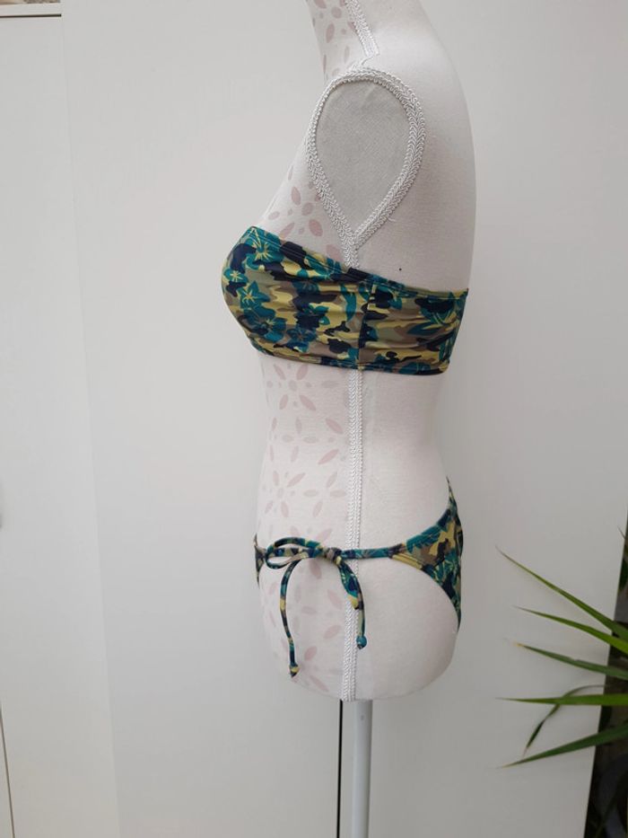 Maillot De Bain Bandeau Camouflage Kaki Vert - photo numéro 4