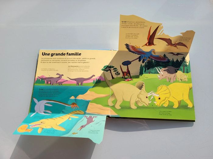 Livre animé à flaps : Le Petit Monde animé Gallimard Jeunesse : La Vie des Dinosaures (63) - photo numéro 6
