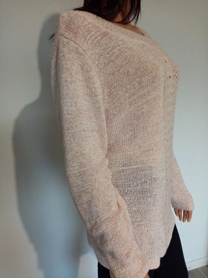 Superbe pull loose en maille 38 (taille 6 américaine) - photo numéro 3