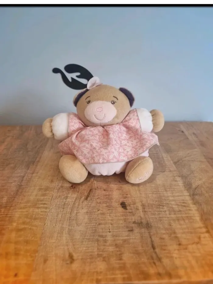 Ours en peluche Petite Rose-Pretty Chubby Bear Kaloo 18 cm