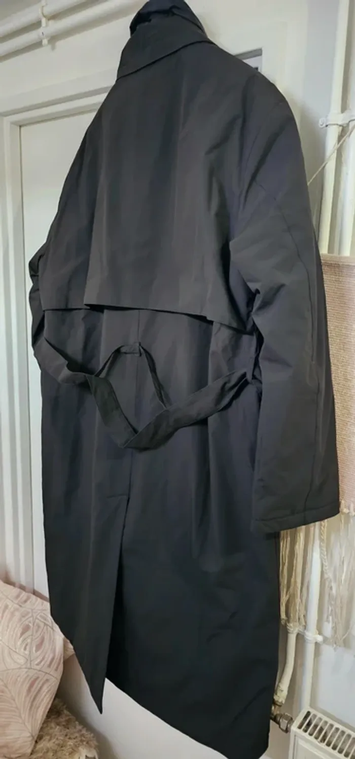 Manteau Doudoune Gabardine Parka Déperlant Aigle Taille L - photo numéro 8