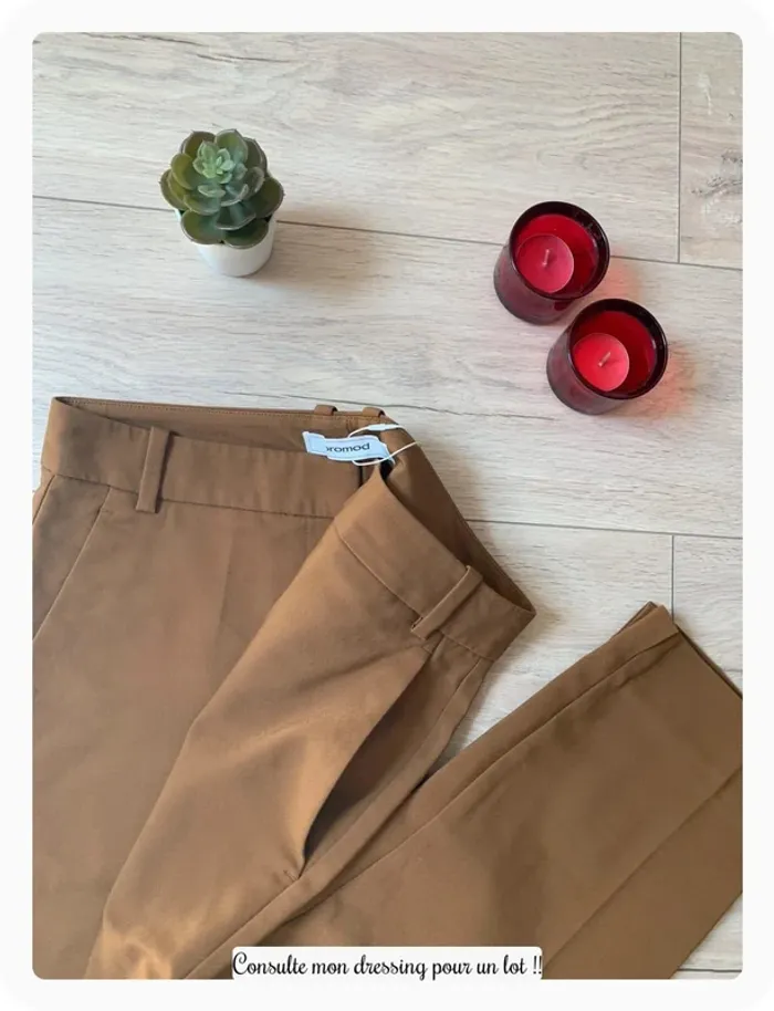 Pantalon marron ocre marque promod