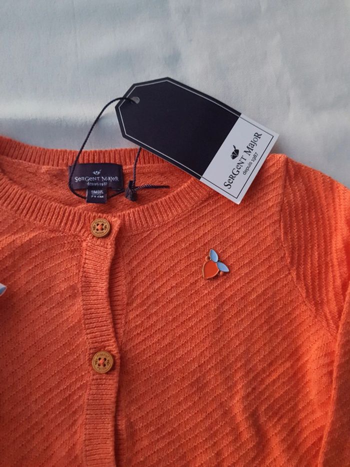 Ensemble Sergent Major taille 9 mois robe et gilet neuf avec étiquettes - photo numéro 3