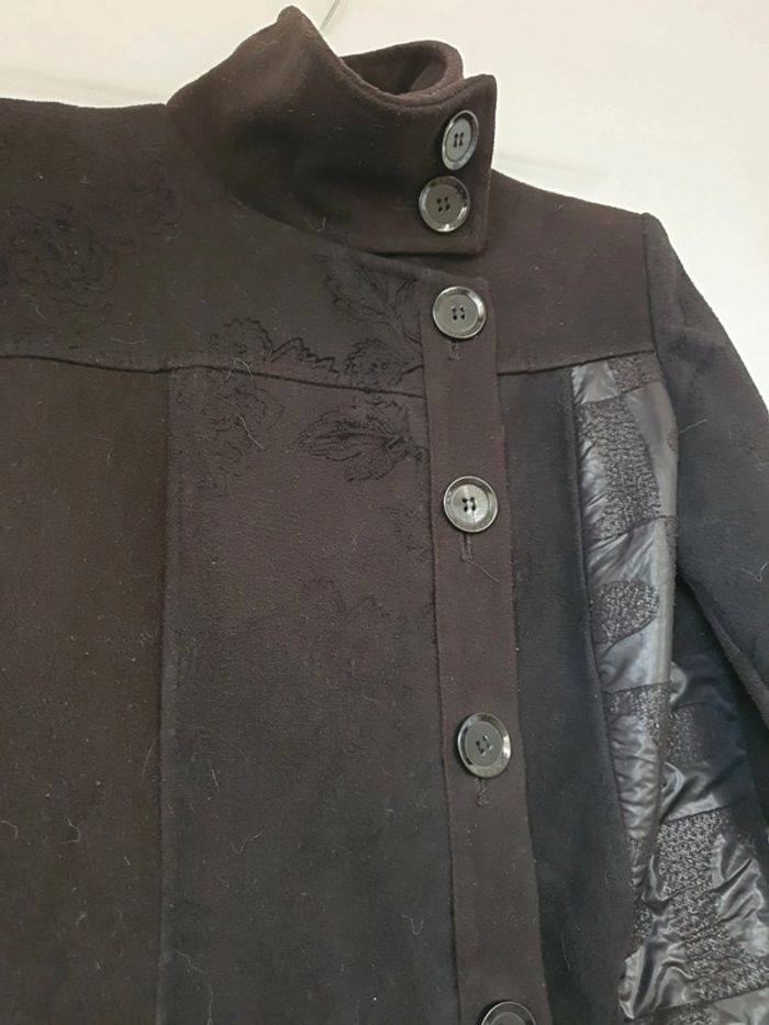 Manteau long damassé - Taille M - photo numéro 2