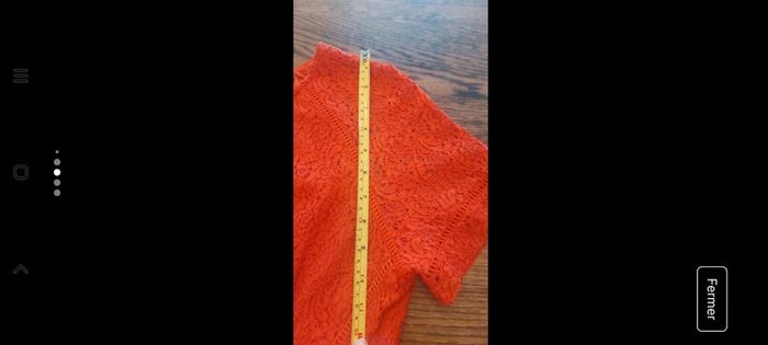 Jolie Robe FRNCH en dentelles rouge taille S - photo numéro 17
