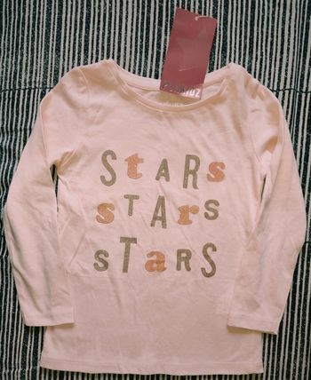 Haut manches longues fille 4-5 ans neuf - Punkidz