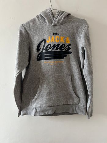 Sweat à capuche gris