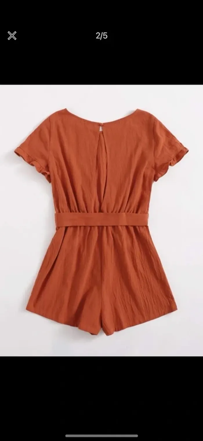 Combi short rouille Terracotta orange - photo numéro 2