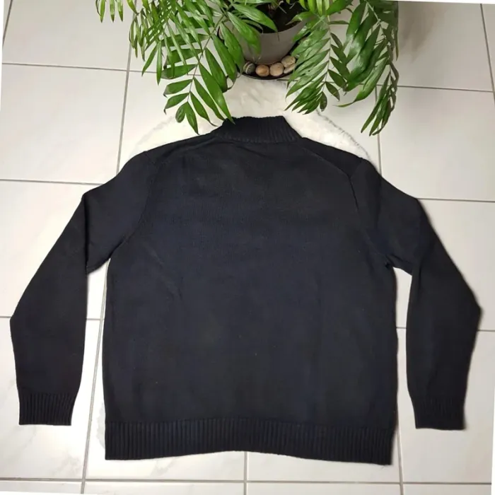 Pull Camionneur half demi zip Ralph Lauren XXL Noir - photo numéro 3