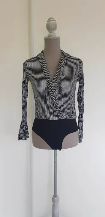 Body rayé style chemisier chic