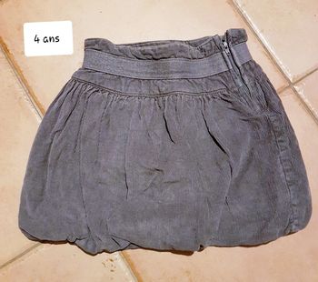 Jupe velour vertbaudet 4 ans