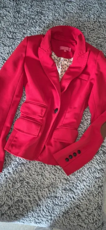 Blazer femme rouge