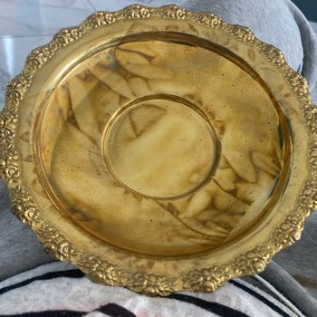 Plat présentation métal 25 cm