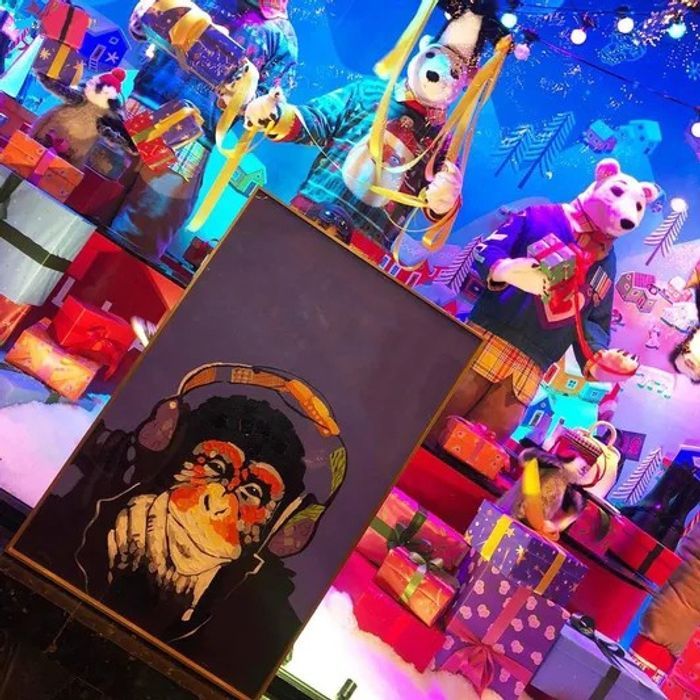 Tableaux peints à la main avec cadre et protection en plexiglass - photo numéro 2