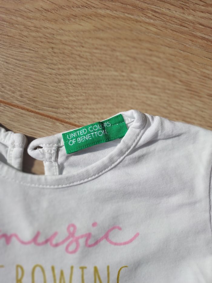 T-shirt manche longue fille benetton - photo numéro 4