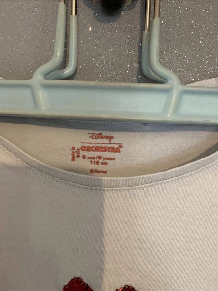 Haut Tshirt manches longues Love Minnie Orchestra Disney T6 ans 116 cm - photo numéro 3