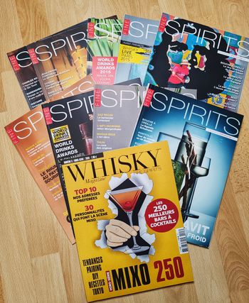 Lot de 9 Fine Spirits +Whisky Magazine hors série 3