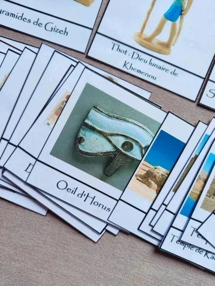 Kit cartes de nomenclature Egypte Antique Montessori - photo numéro 12