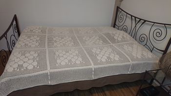 Dessus de lit crochet vintage