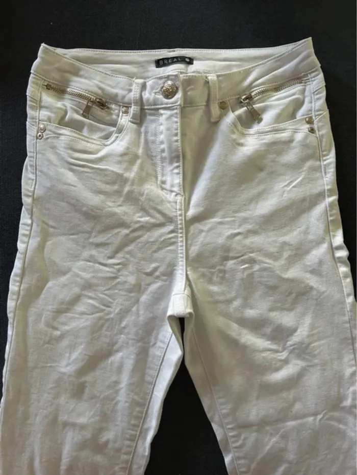 👖 Jean blanc - Taille 38 - photo numéro 3