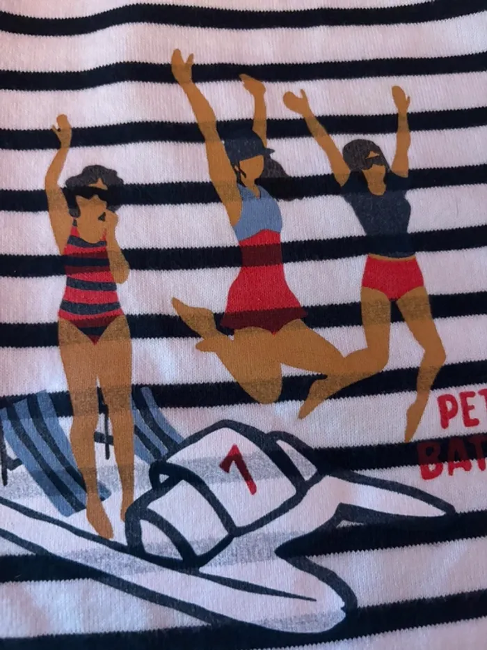 T-shirt longues manches Petit Bateau 5ans/110cm - photo numéro 7