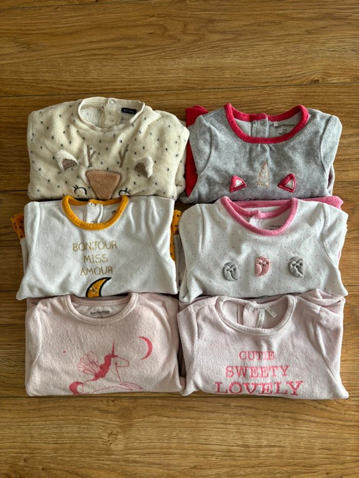 Lot de 6 pyjamas deux pièces 23M