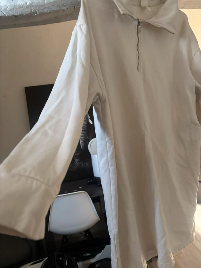 Robe pull longue blanc H&M XL - photo numéro 3