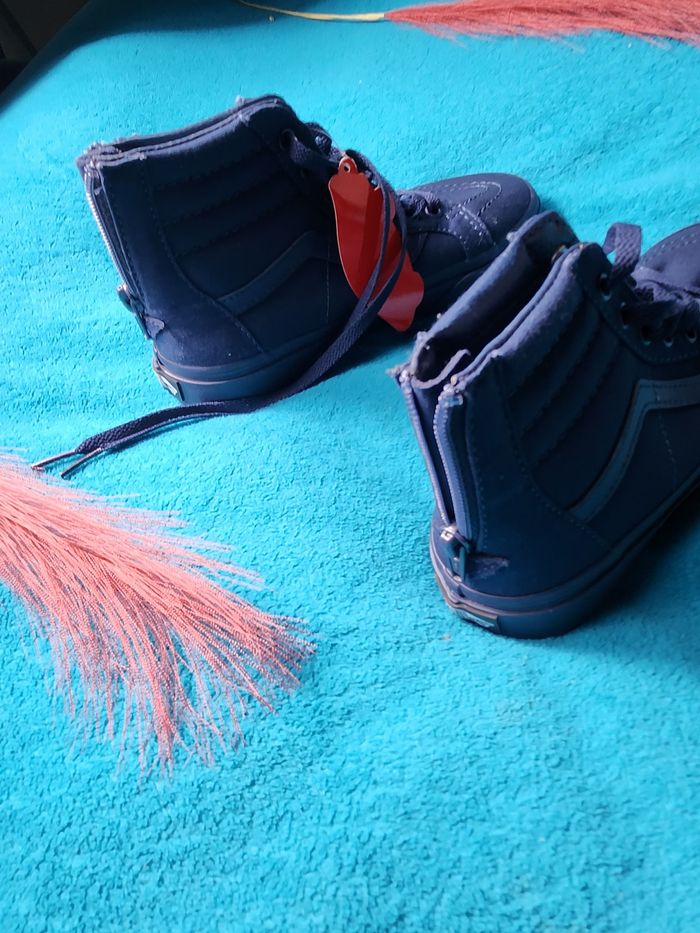 🌹👟vans sk8-hi bleu marine kids - stock très limité ! - photo numéro 7