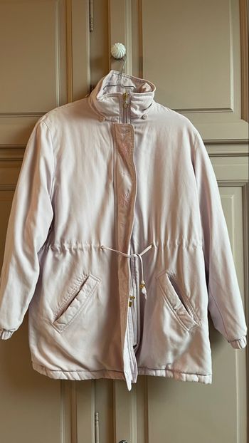 Veste matelassée rose pale