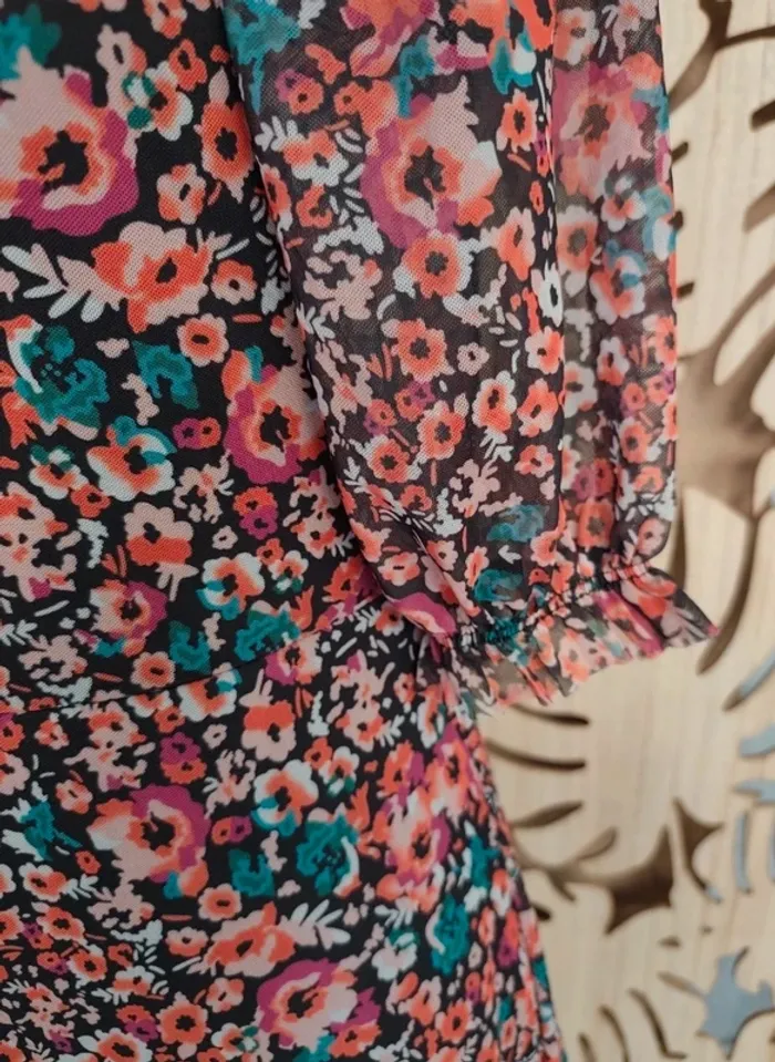 Robe imprimée fleurie manches bouffantes Taille L Trendyol - photo numéro 8