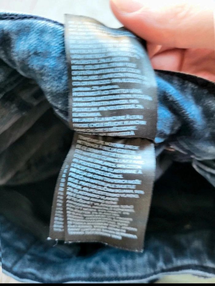 Jean H&M Homme Tech Stretch – Taille 38 FR – coupe slim déchirée – denim bleu extensible - photo numéro 14