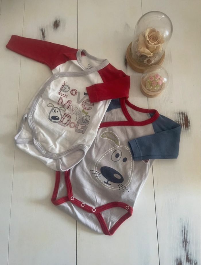 Lot Bodies 1 mois influx garçon