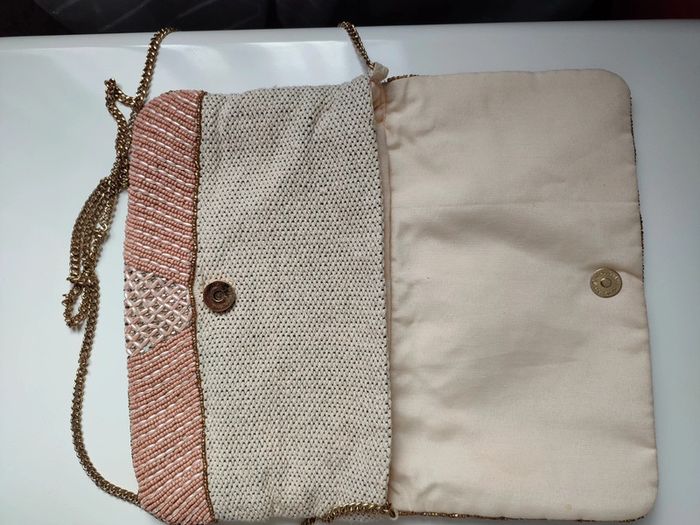 Pochette rose ornements dorés et argentés - photo numéro 5
