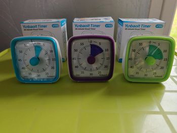 Lot de 3 timer visuel