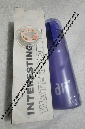 Gourde air qui t'aide à boire plus d'eau sans sirop ni sucre pour adulte et enfant