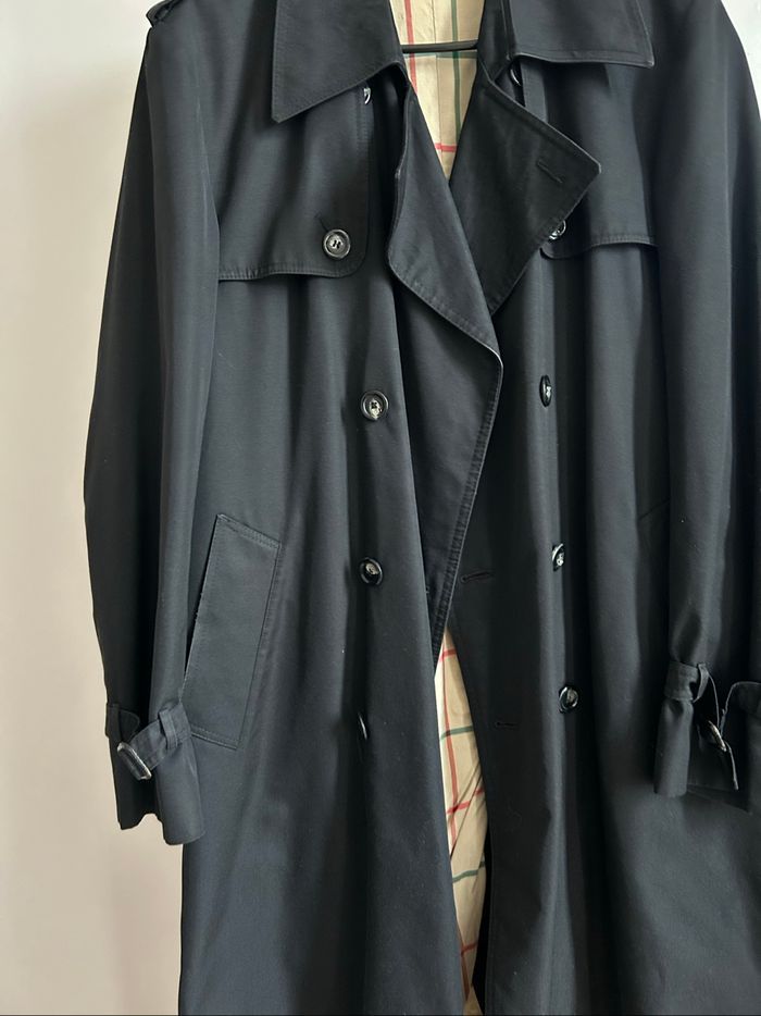 Trench / Caban noir uni Homme Bartson’s Taille L - photo numéro 2