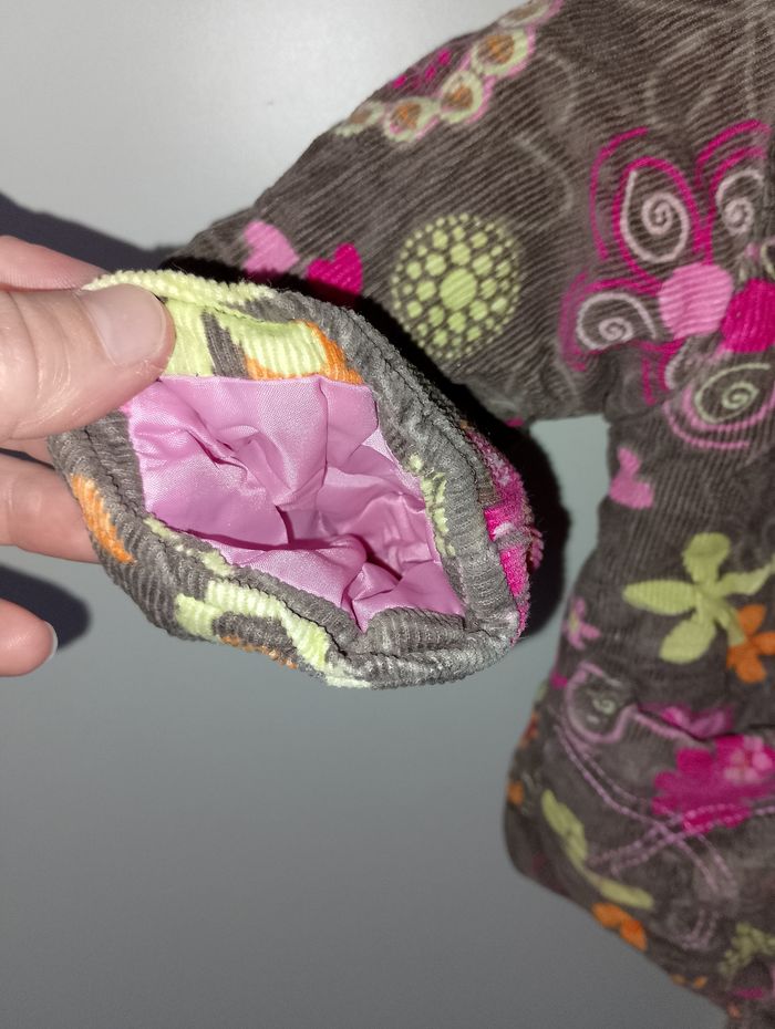 Manteau fleuri barbouillage 12 mois - photo numéro 6