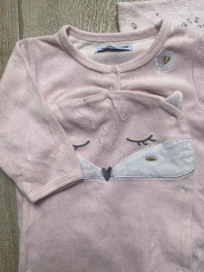 Lot de 2 pyjamas fille - 9 mois - photo numéro 2