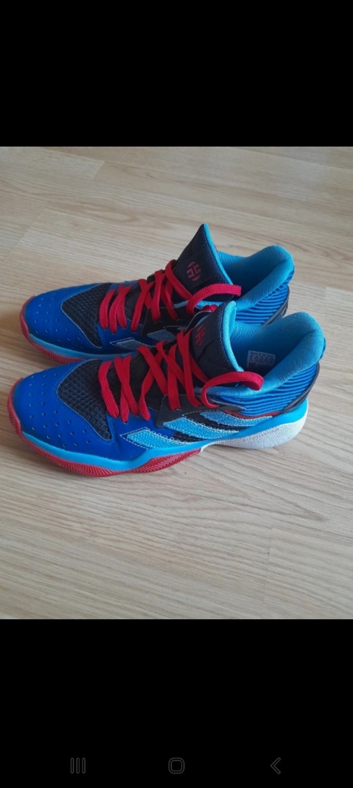 Adidas  Harden 41.5 bleu et rouge - photo numéro 2