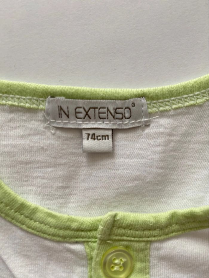 Lot de 3 T-shirts 👕 manches courtes - 12 mois - In extenso - TBE - photo numéro 4